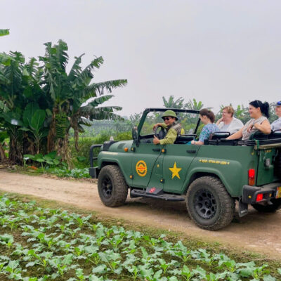 Vhn8: Hanoi Countryside To Bat Trang Ceramic With Army Jeep